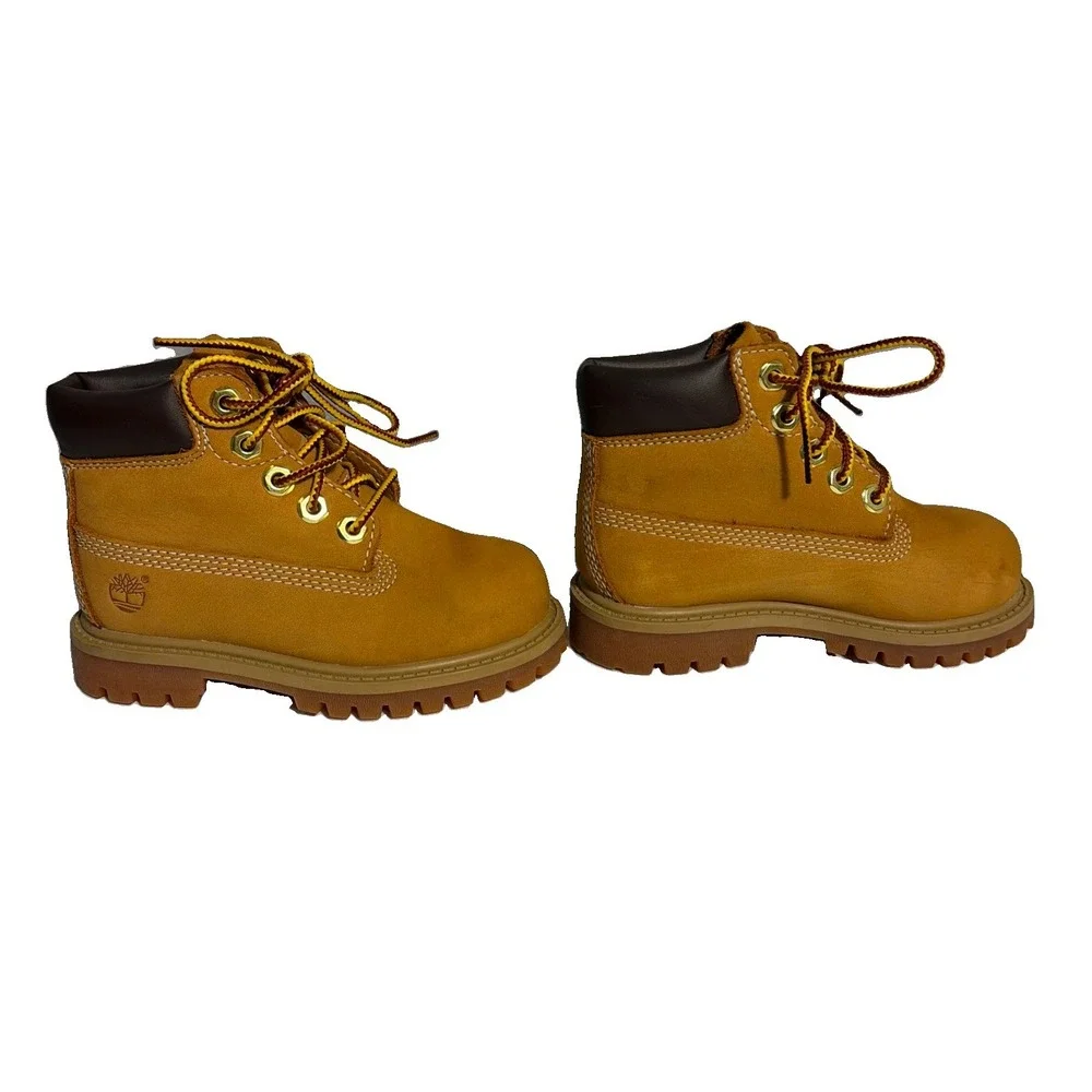 Size 7 toddler Timberland premium 7 Inch waterproof boots Gorpcore Hiking Fall